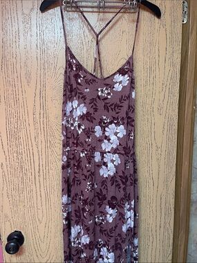 American Eagle Outfitters Mauve Floral Slip Dress